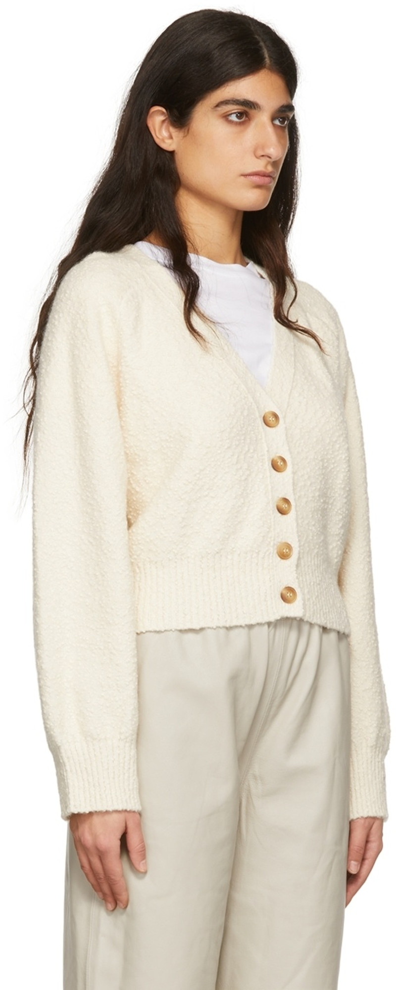 House of Dagmar Off-White Megan Cardigan outlook