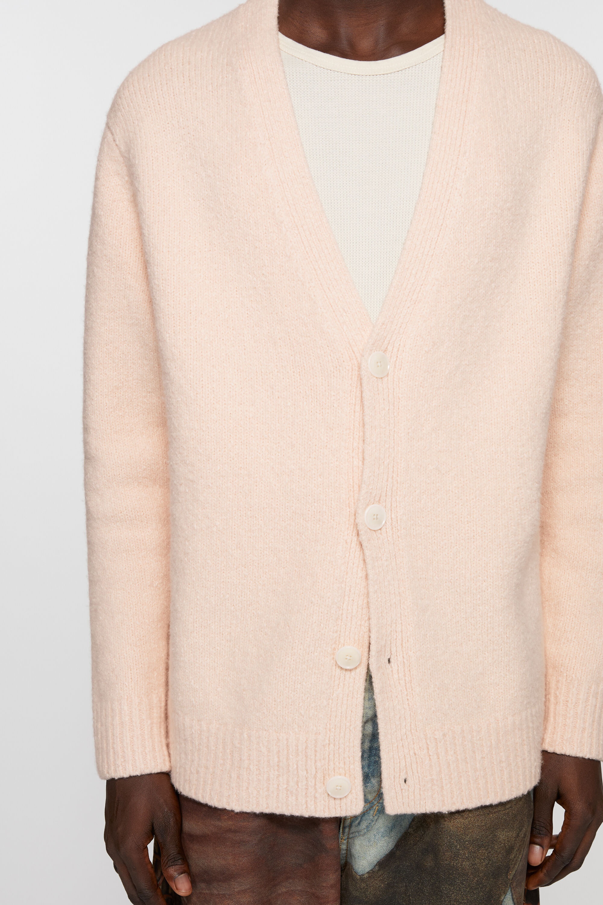 Cardigan wool blend - Light pink - 4