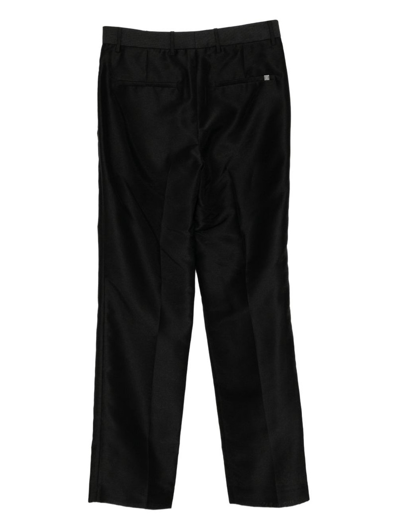 Helmut Lang slubby organza trousers outlook