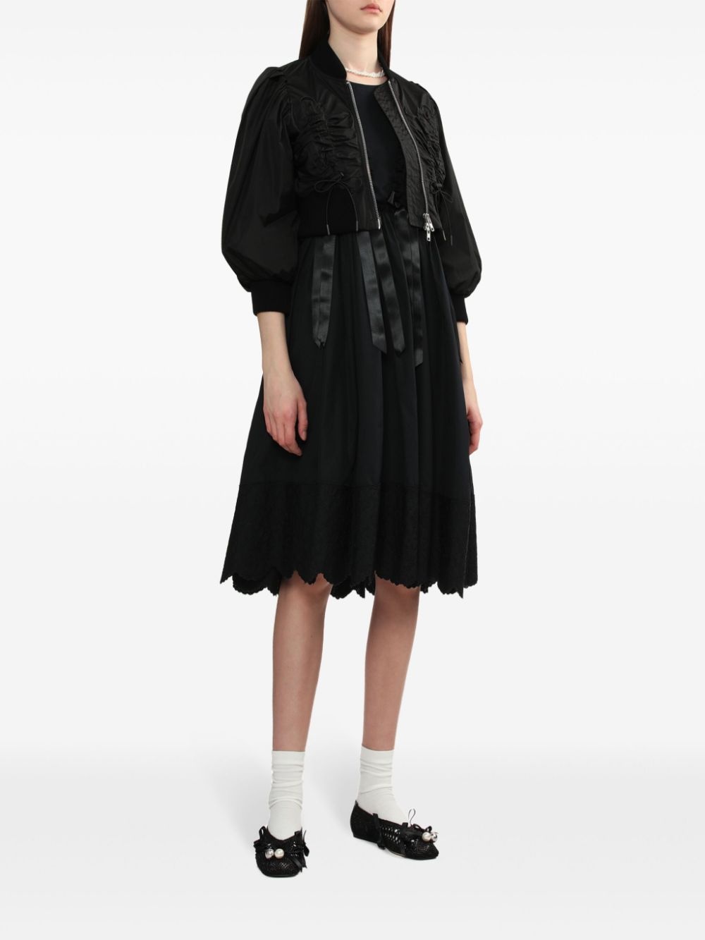 cropped bomber jacket - 2