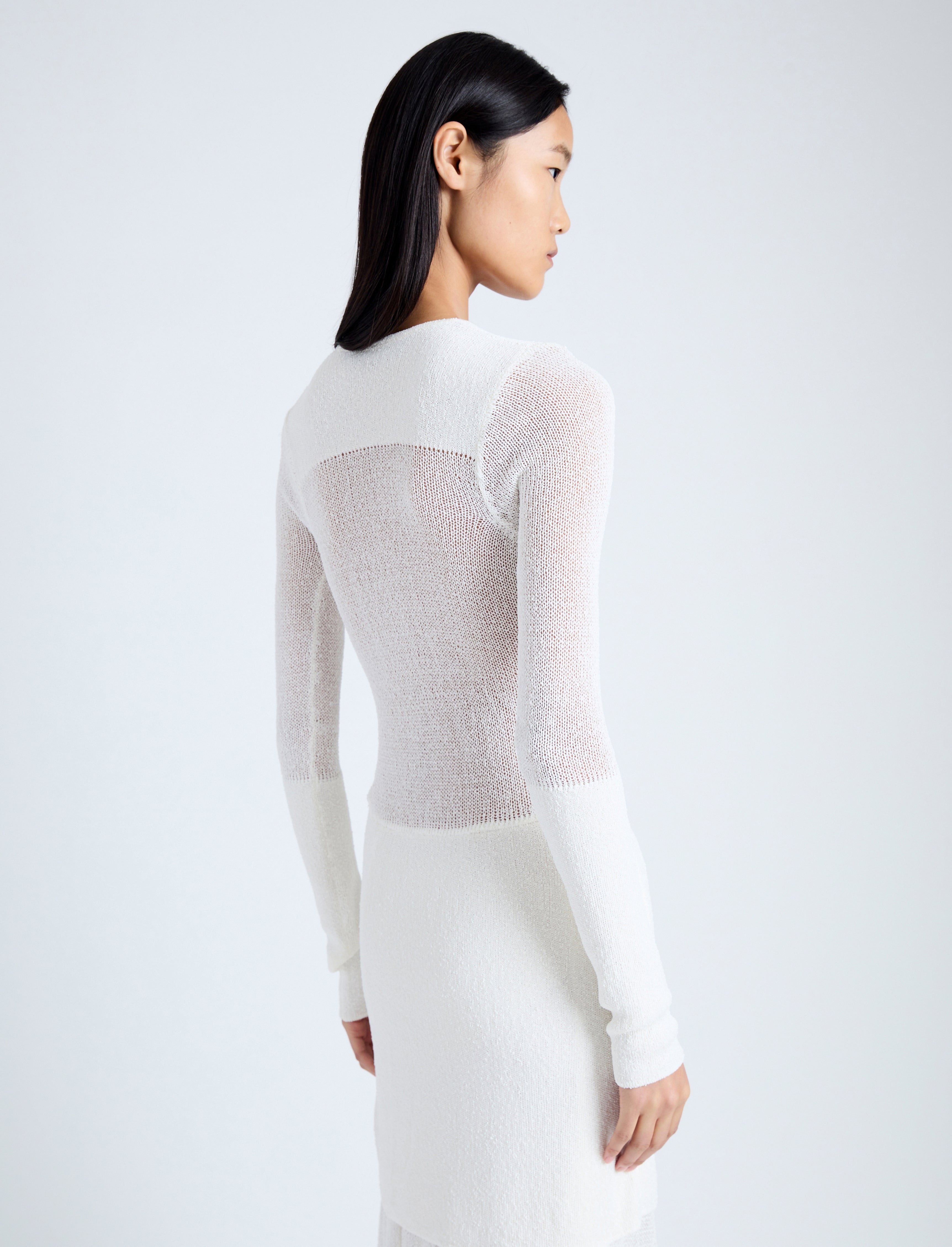 Anita Dress in Knit Sheer Mesh - 5