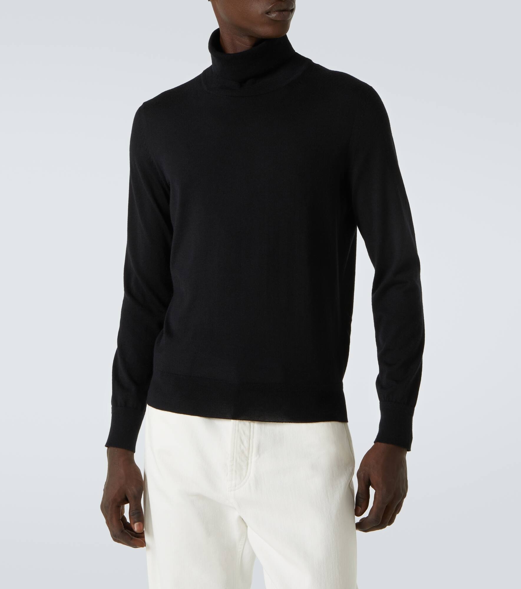 Cashmere and silk turtleneck sweater - 3