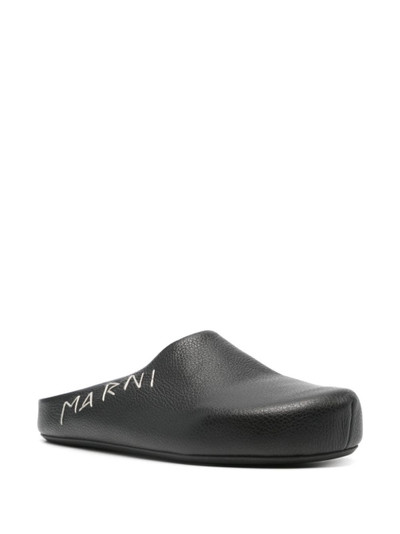 Marni logo-embroidered slippers outlook