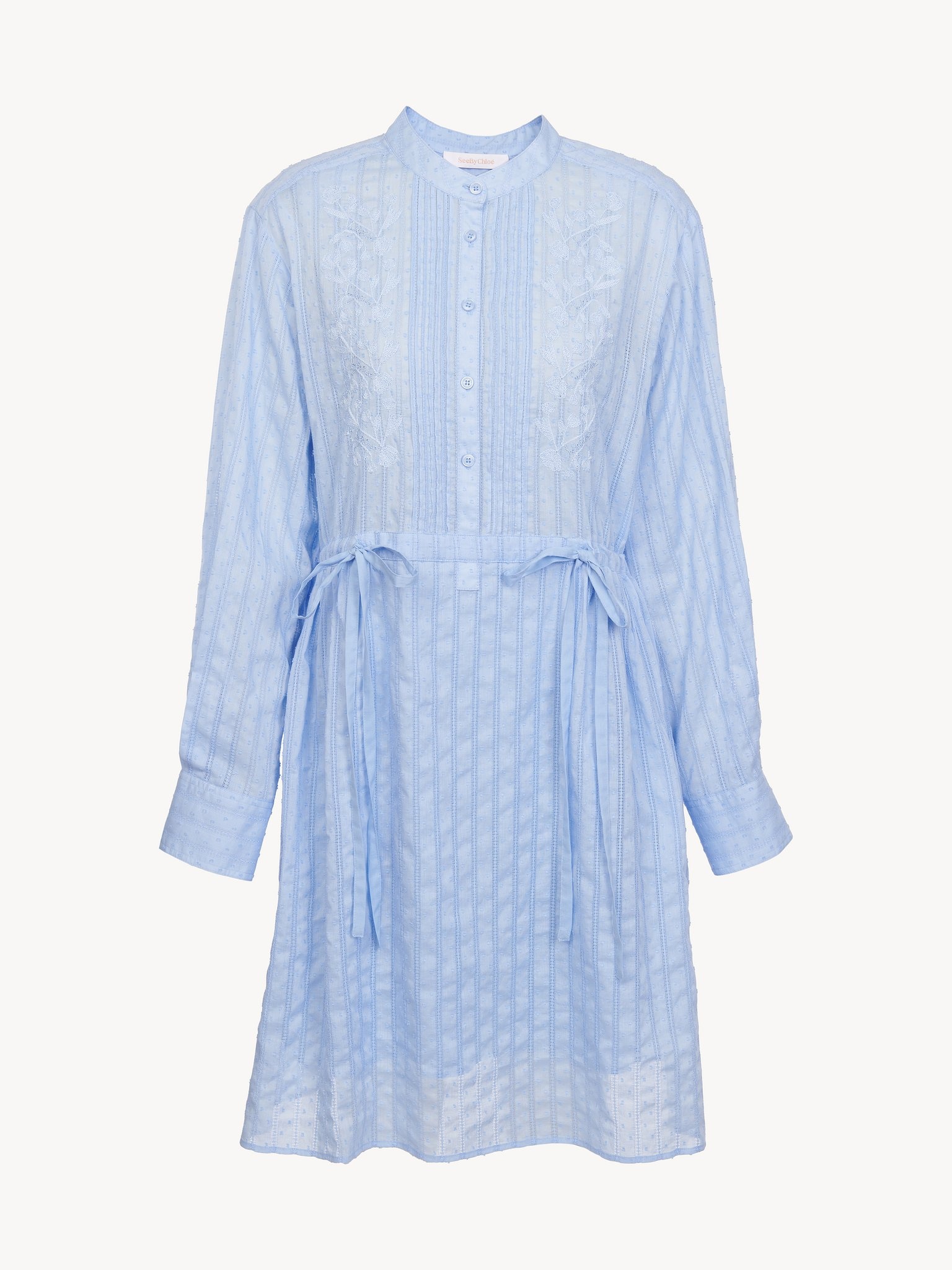 EMBROIDERED SHIRT DRESS - 4