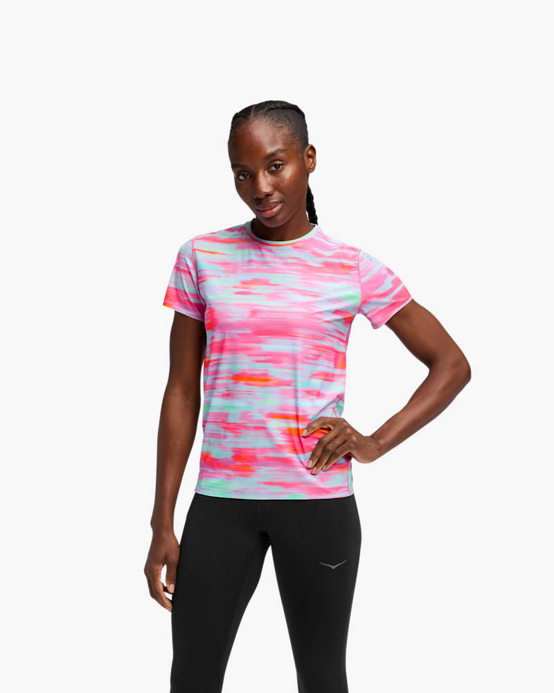 Women's Airolite Short Sleeve 2.0 Shirt in Pink Blurr 1