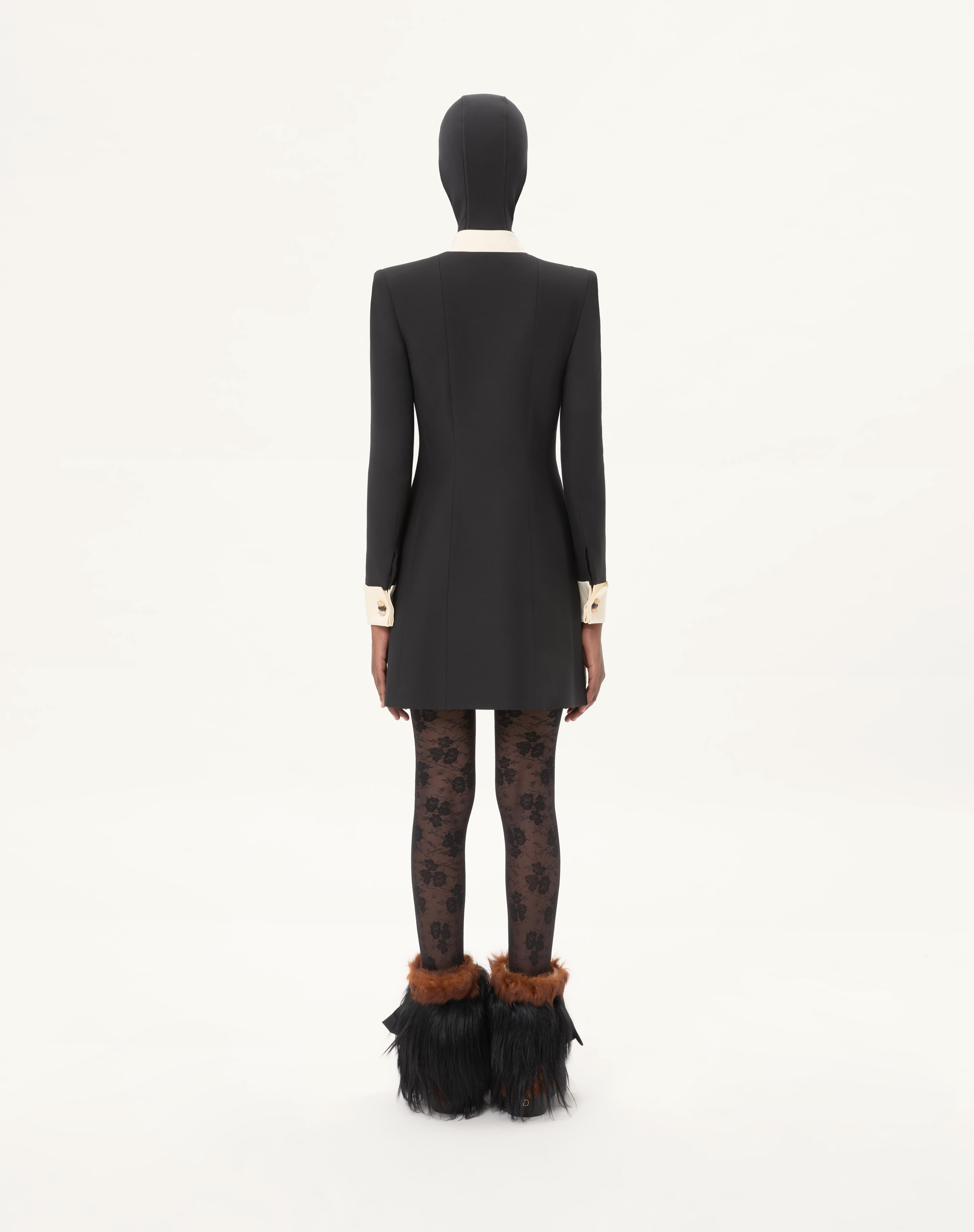 CREPE COUTURE SHORT DRESS - 7