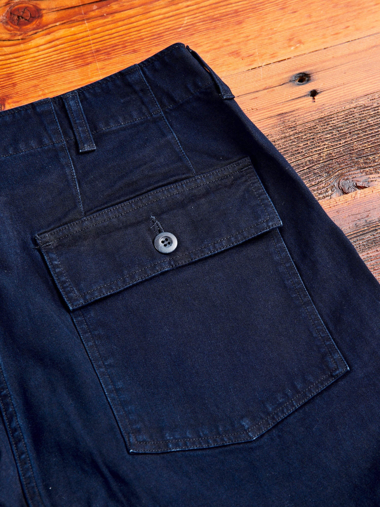 Tencel Twill Fatigue Pants in Indigo - 10