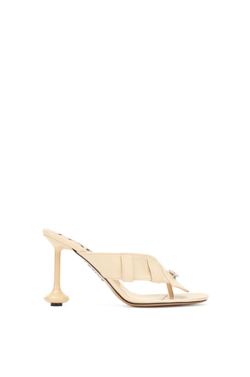 Toy Panta toe post heel sandal in lambskin 1