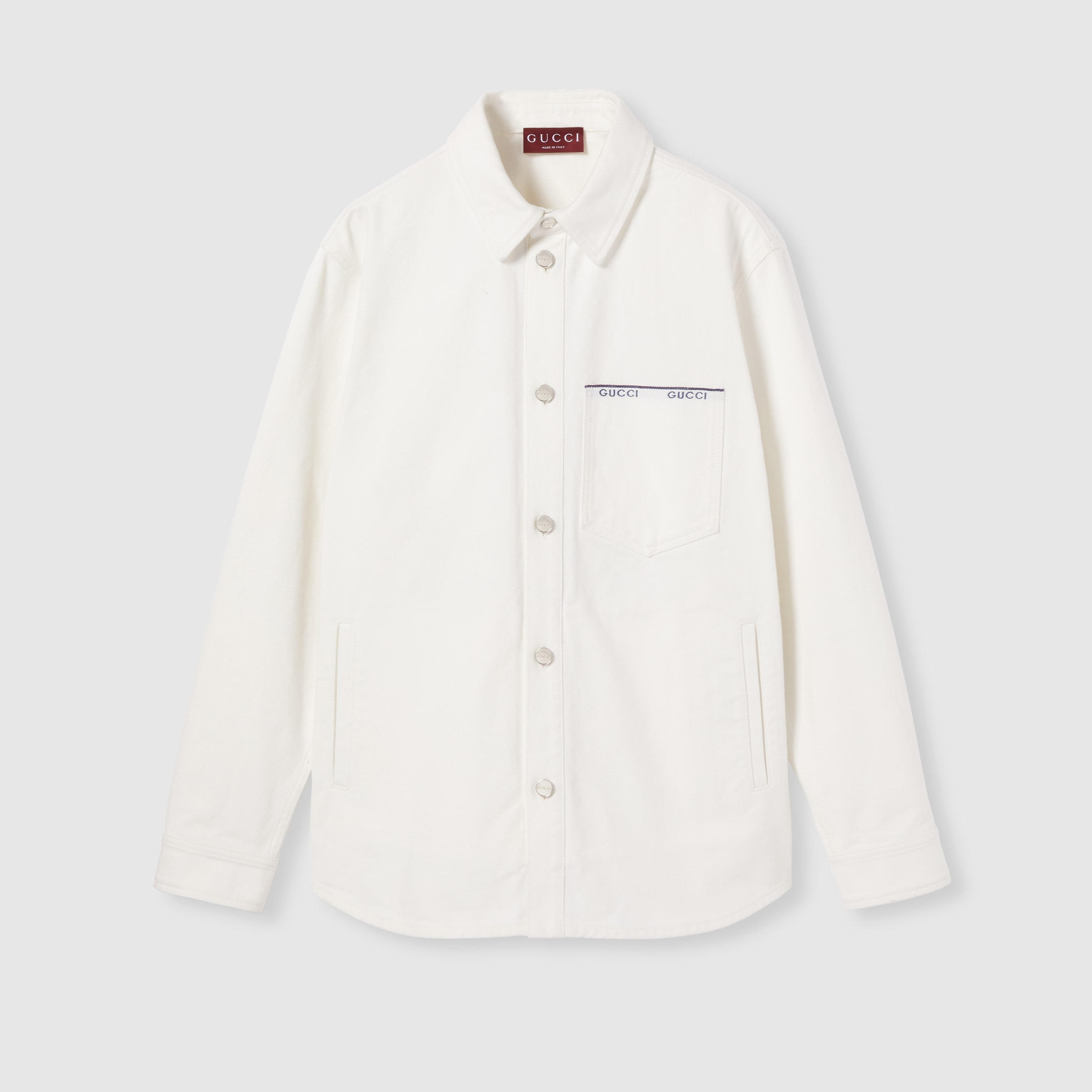 Cotton selvedge denim shirt - 1