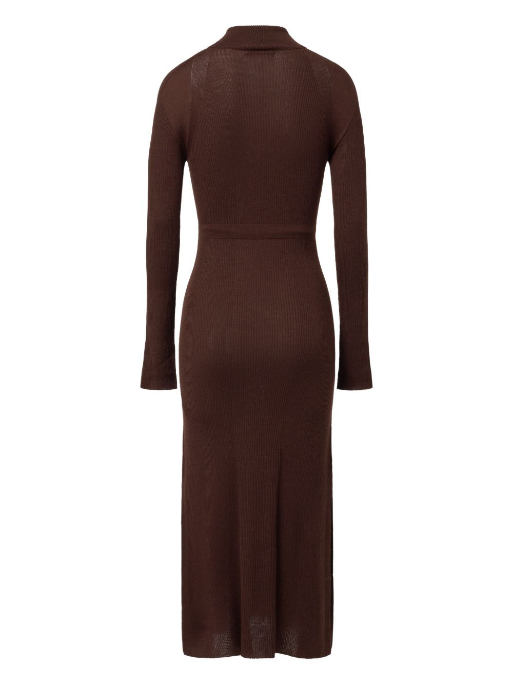 crew-neck maxi dress - 2
