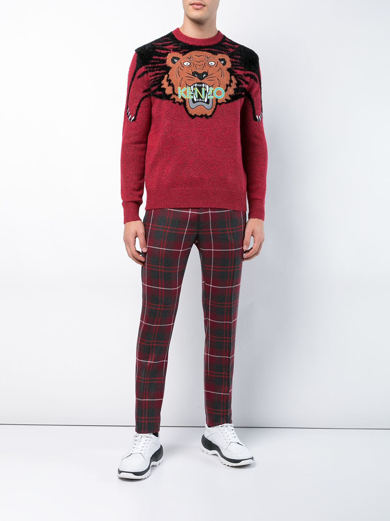 KENZO intarsia tiger sweater outlook