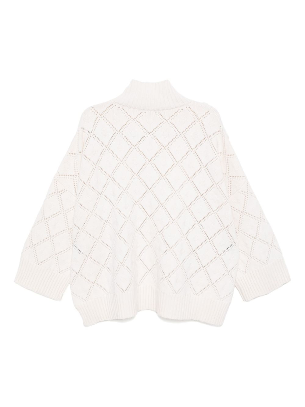 flower embellished knit sweater - 2