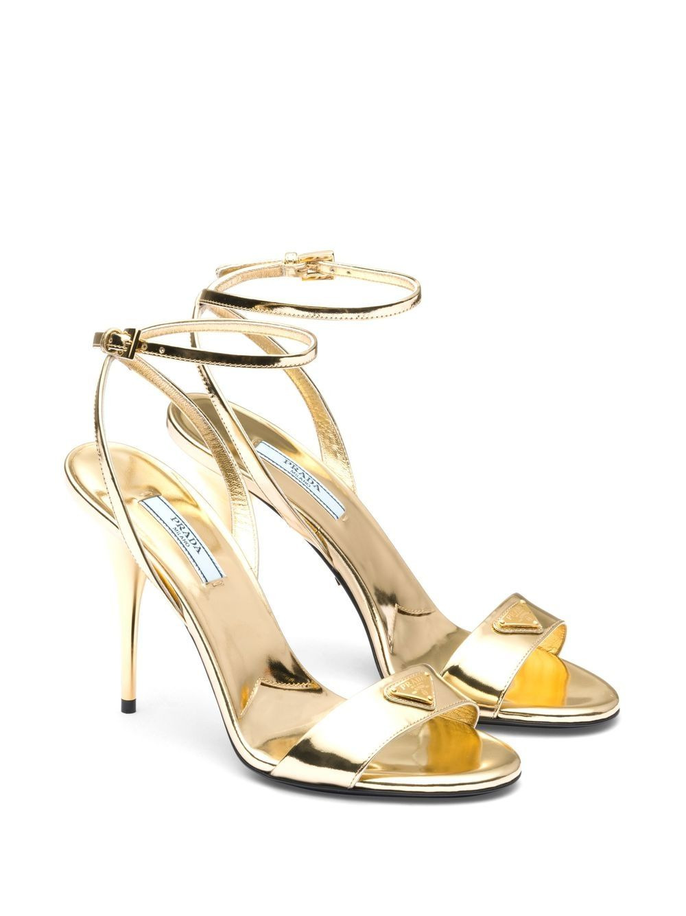 100mm brushed-finish sandals - 2