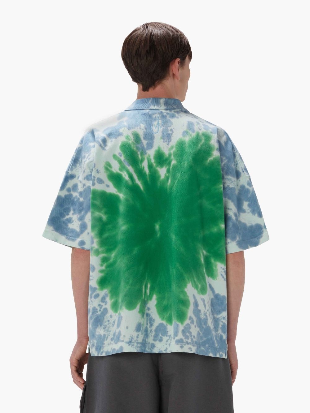 TIE DYE POLO SHIRT WITH CAT PRINT - 3