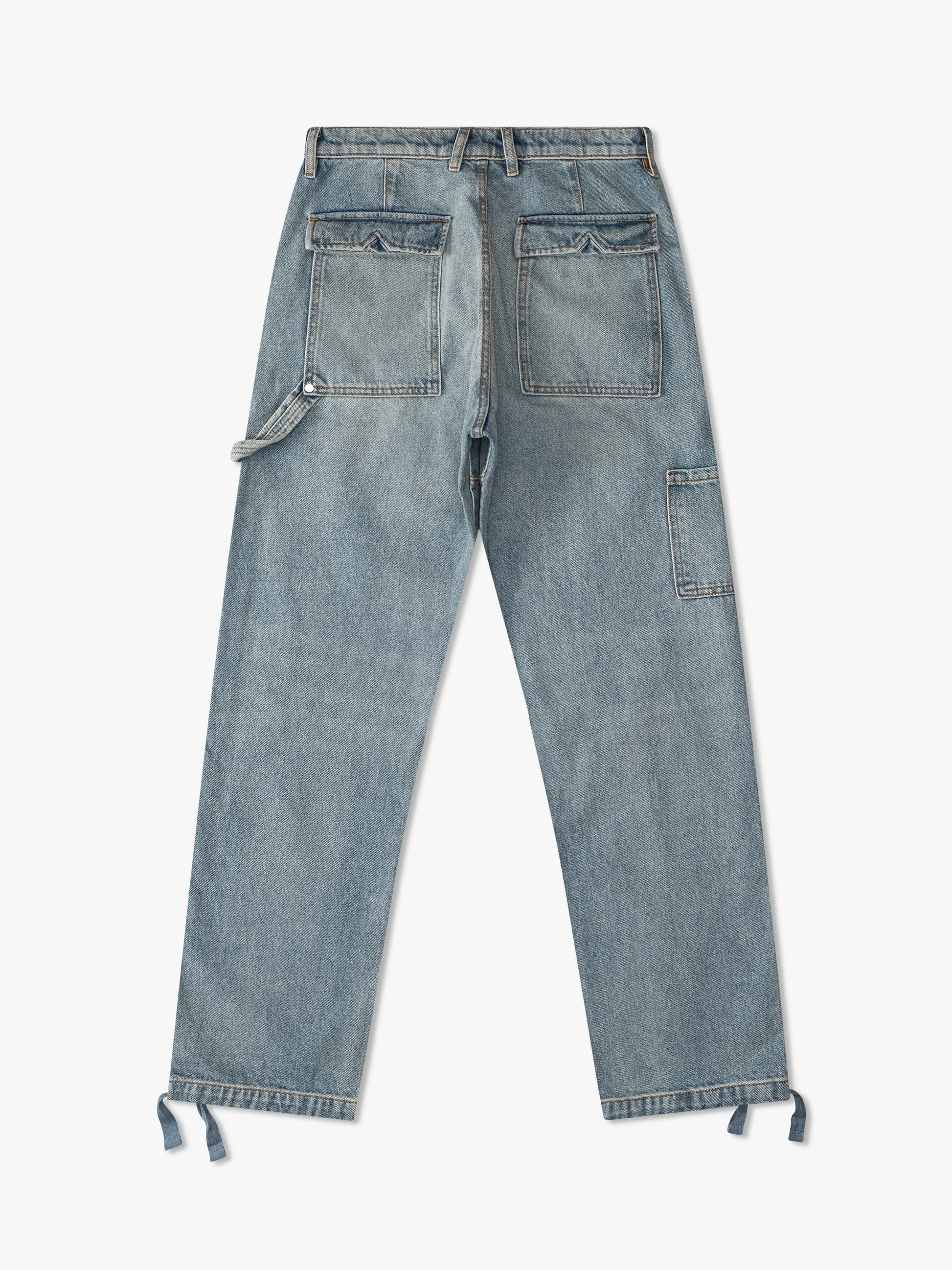 REZA DENIM DOUBLE KNEE PANT - 2