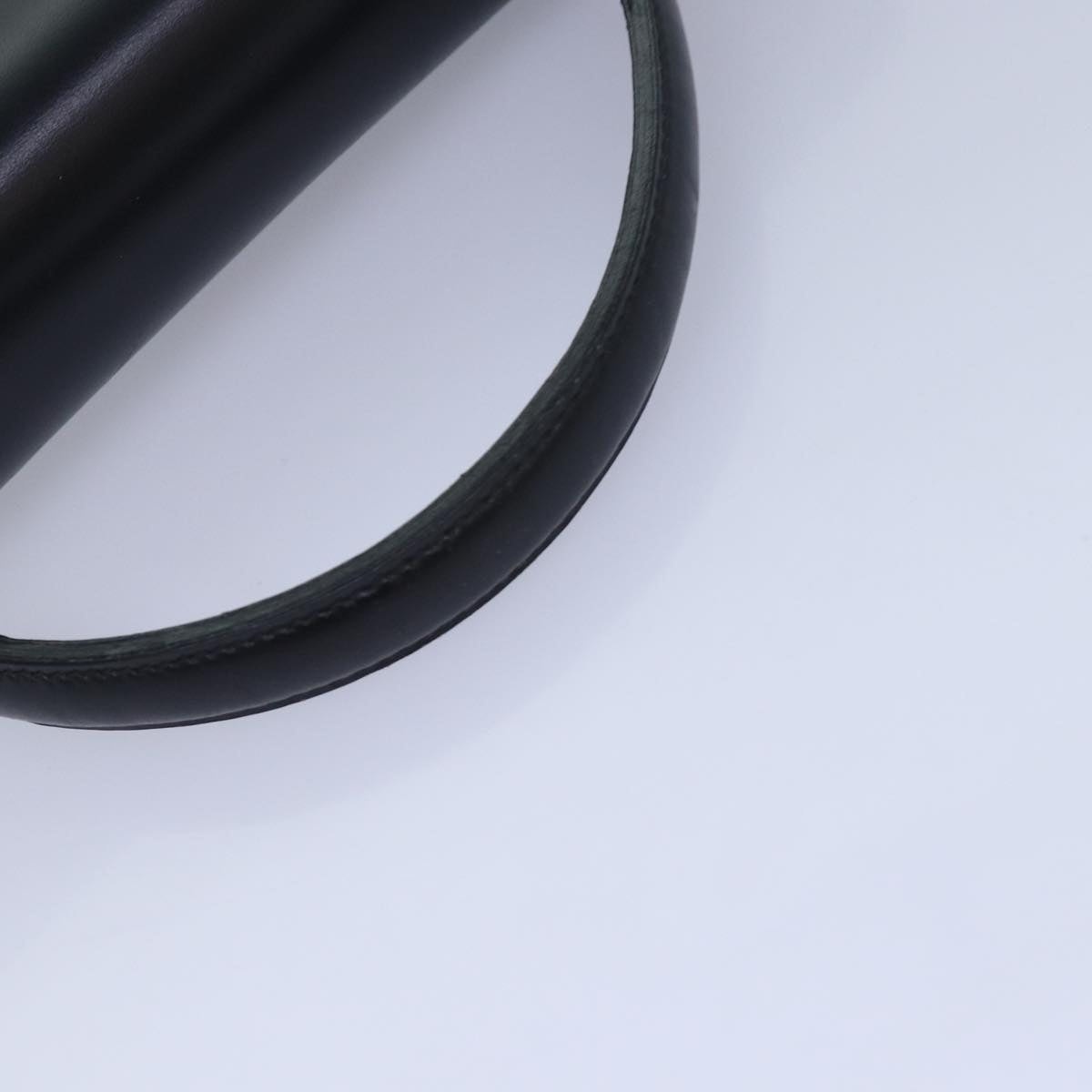 CELINE Circle Hand Bag Leather Black - 7