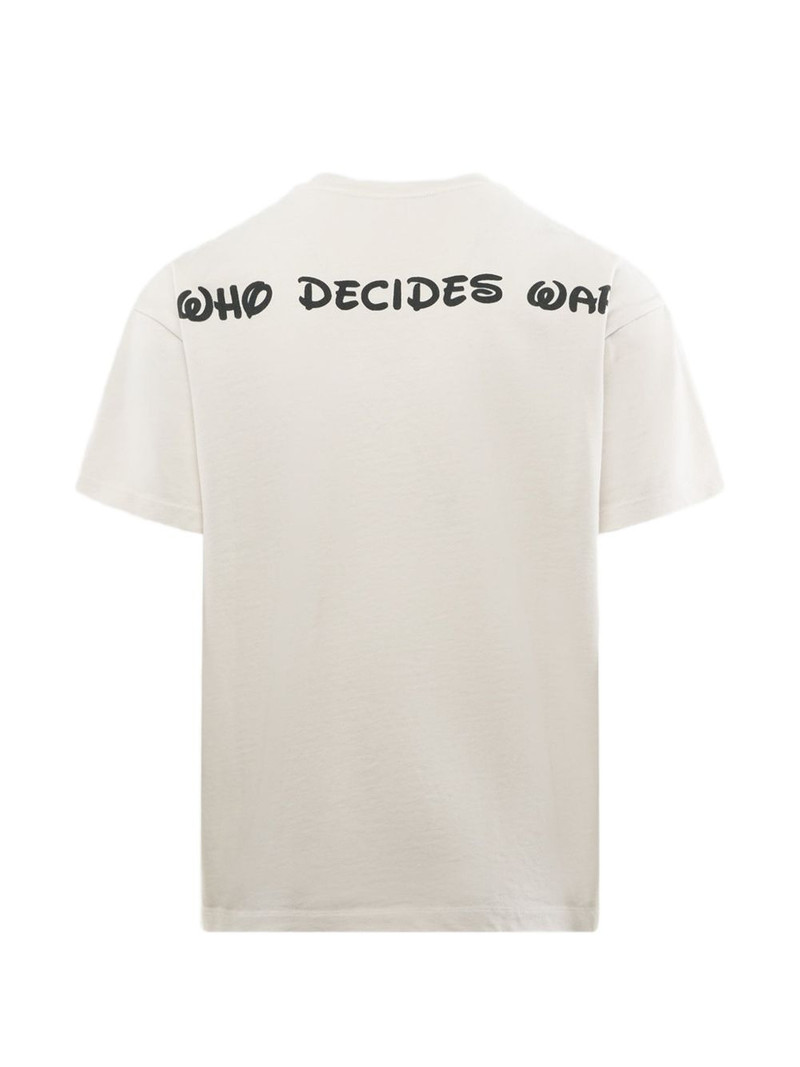 WHO DECIDES WAR graphic-print T-shirt outlook