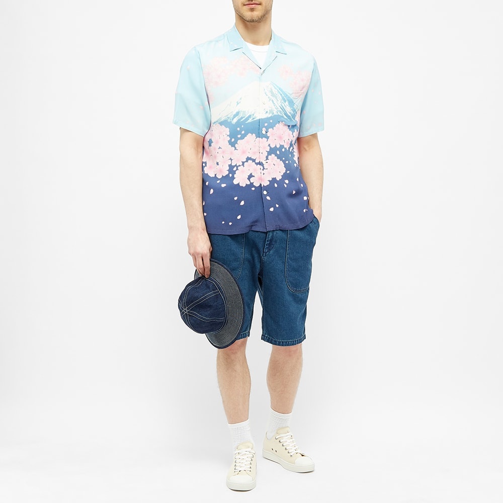 Blue Blue Japan Sakura Tunnel & Mt. Fuji Vacation Shirt - 5