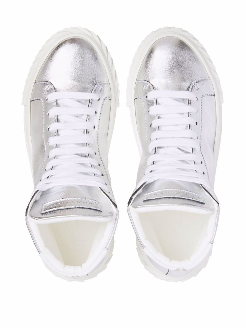 Ecoblabber metallic high-top sneakers - 4