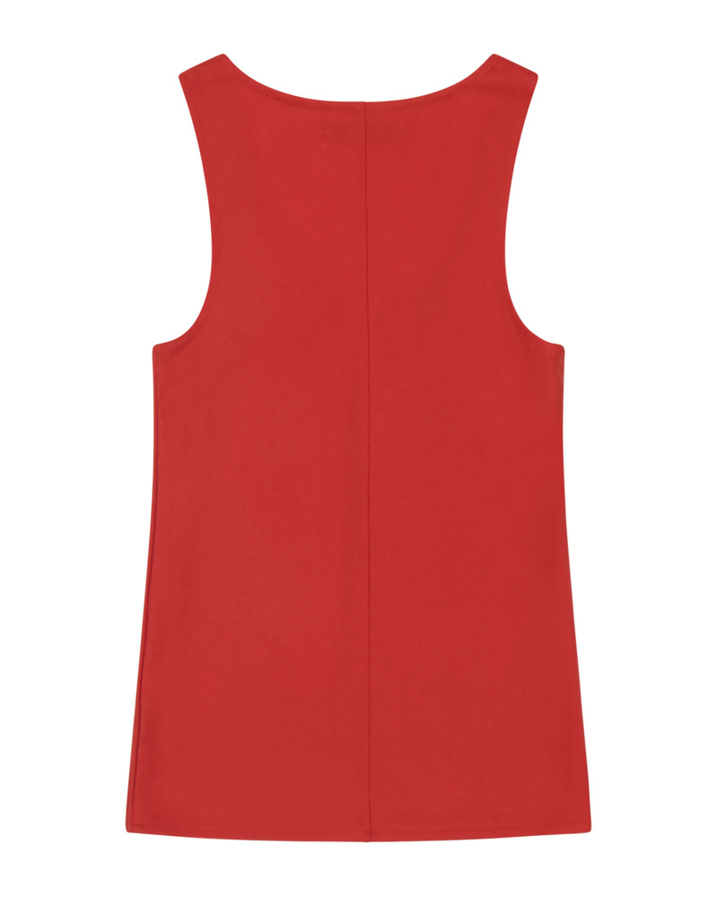 entire studios STRETCH WOOL TANK RED outlook