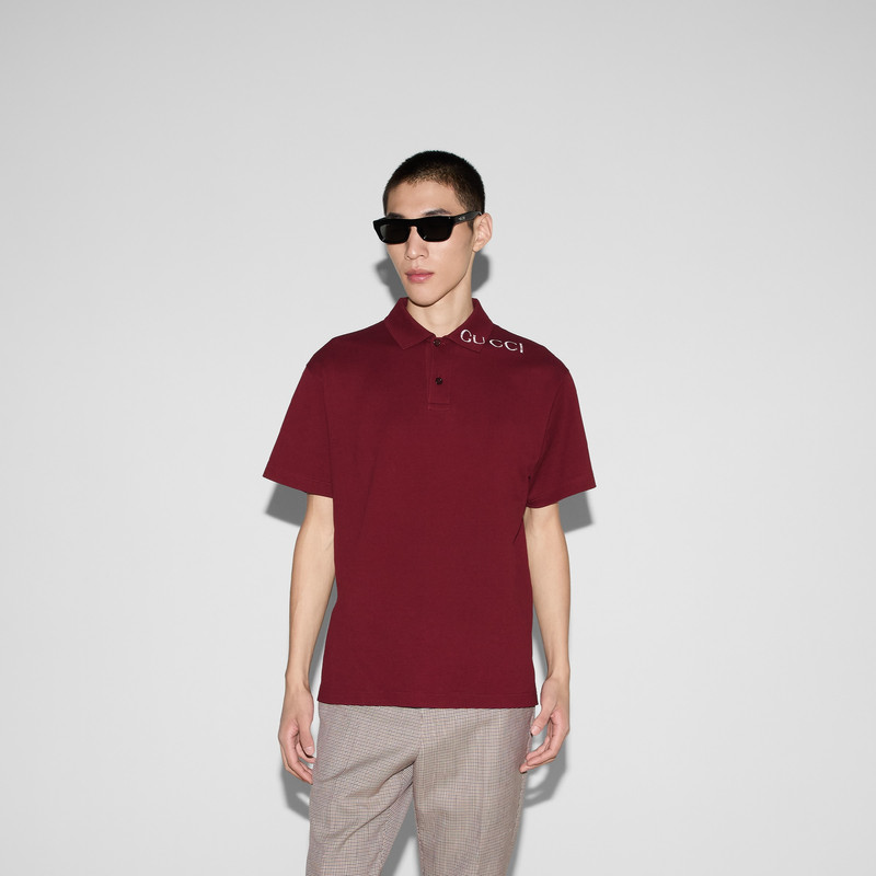 Printed cotton polo shirt 3