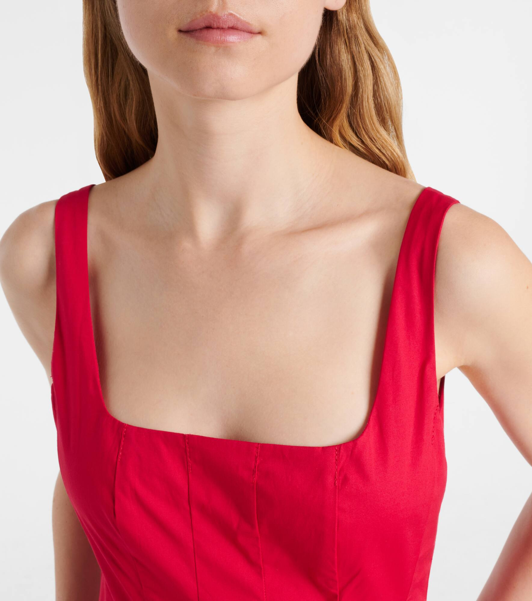 Wells cotton poplin midi dress - 4