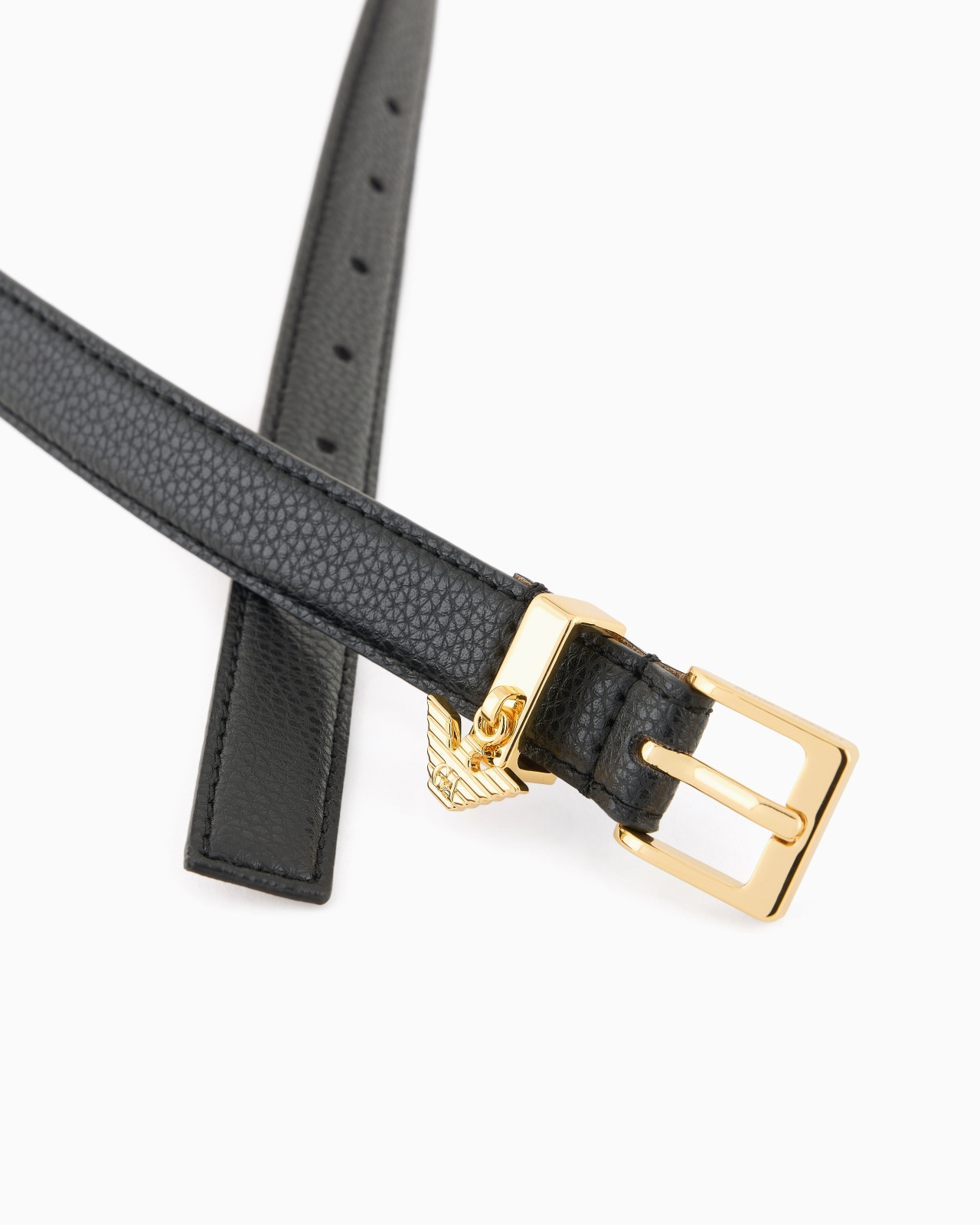 DEER-PRINT BELT WITH EAGLE LOGO CHARM - 2