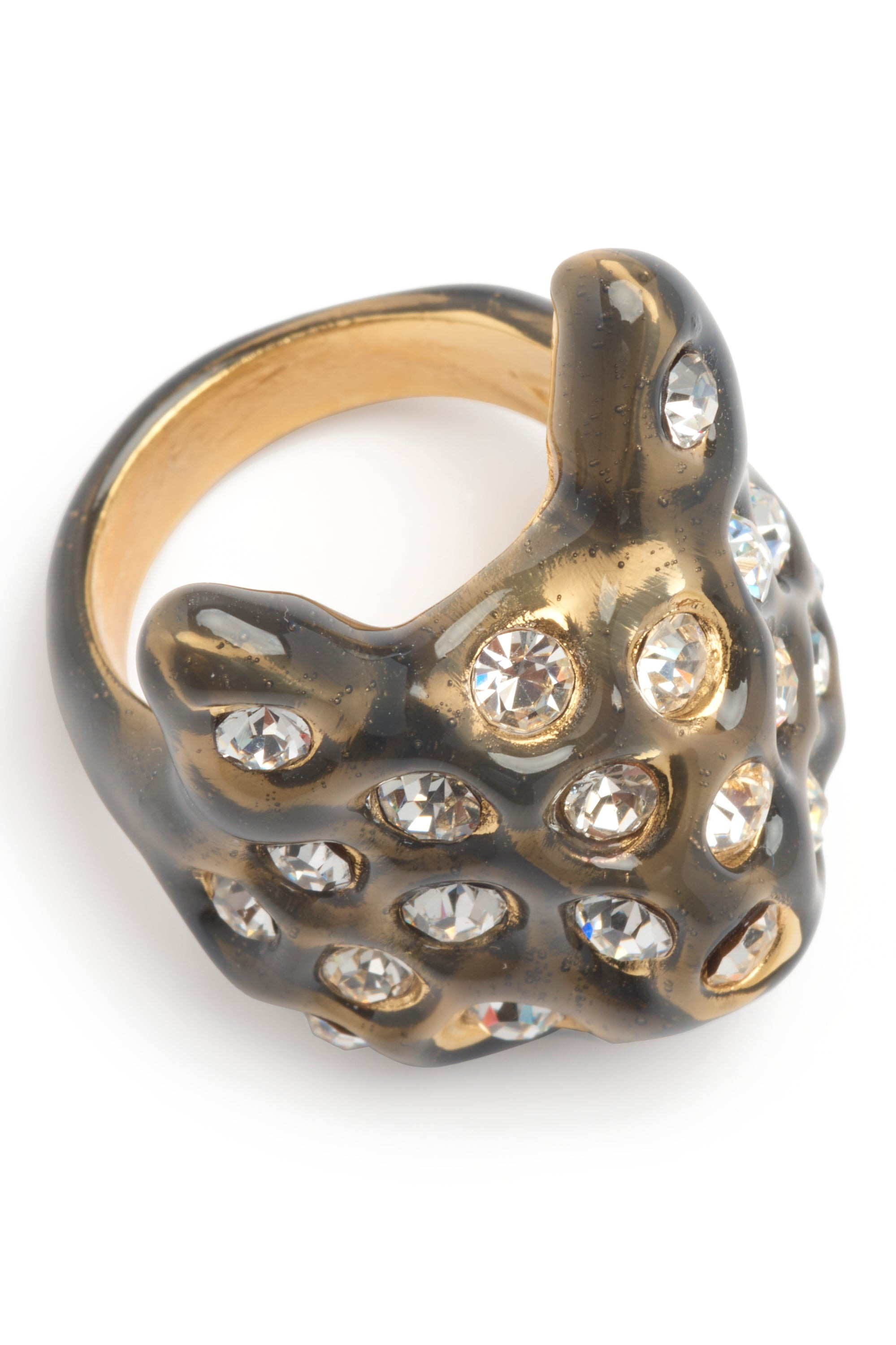 BRONZE PUFFY BUNNY RING - 4