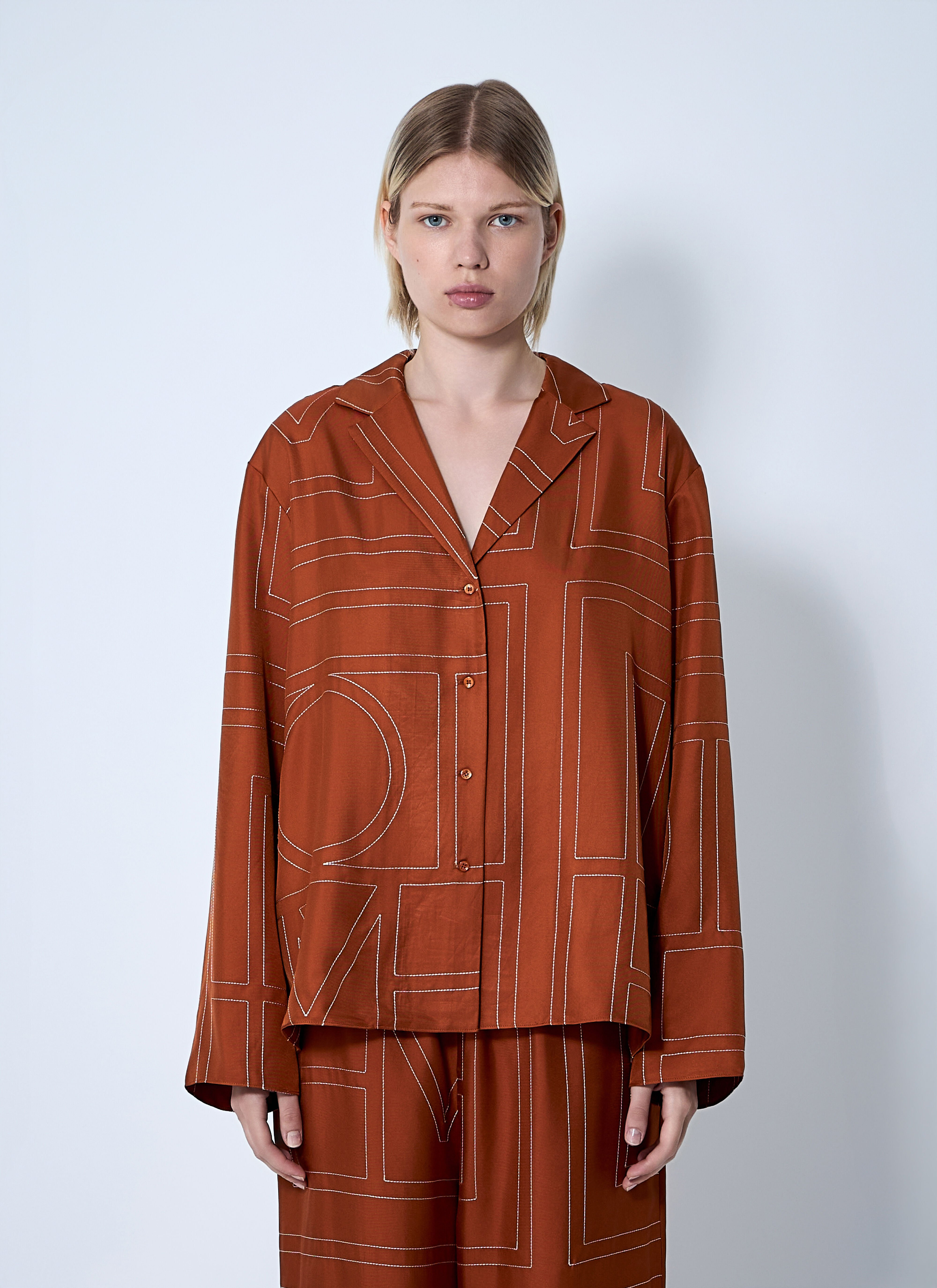 Monogram Silk Shirt - 1