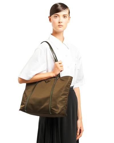 Prada Saffiano leather and nylon tote outlook