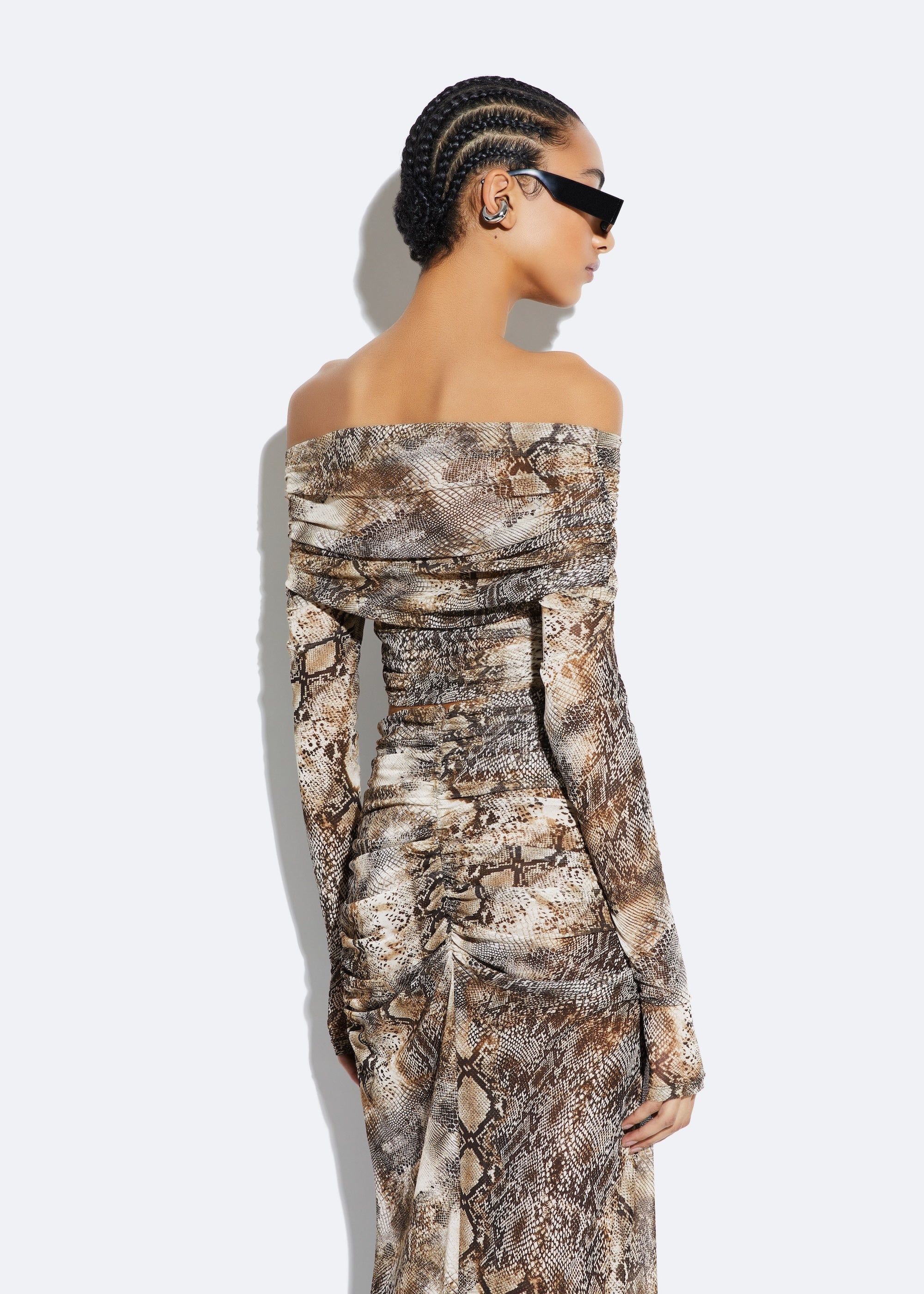 Snake Mesh Wrap Top - 3