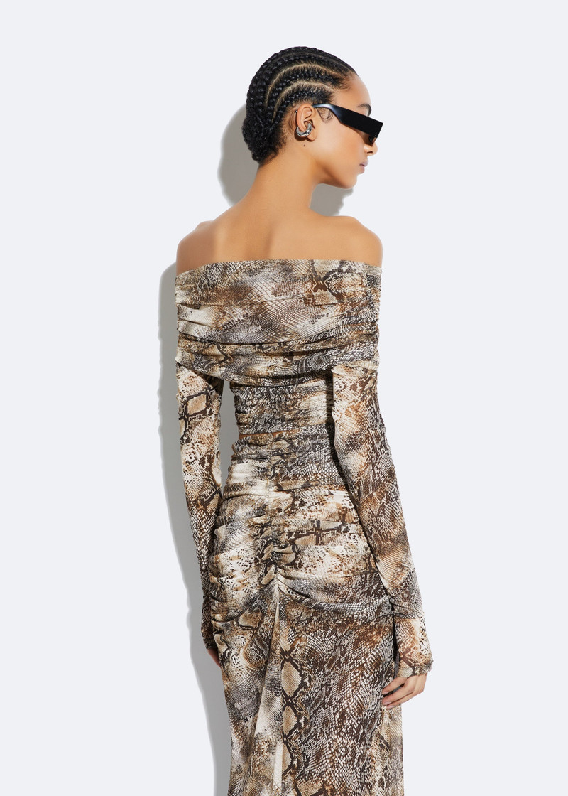 Snake Mesh Wrap Top 3