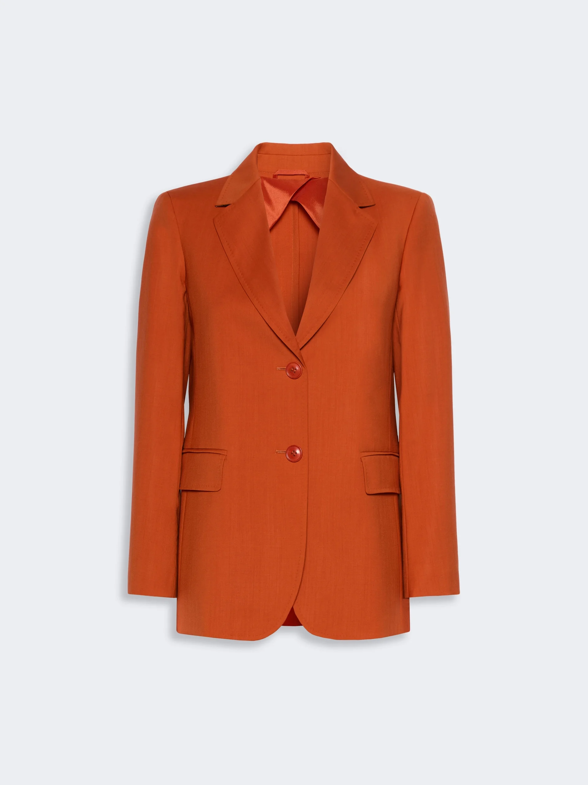 ASSENZI Single-breasted woollen cloth jacket - TERRA COTTA - 1