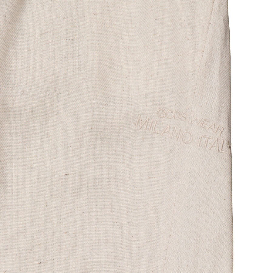 GCDS Linen Blend Wide Pants - 2