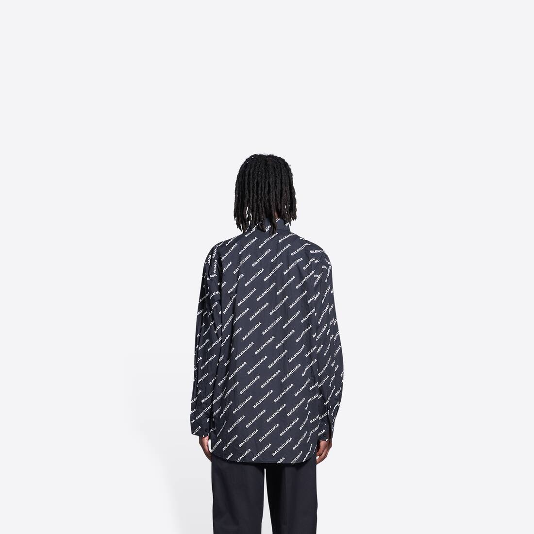 Men's Year Of The Tiger Typo Shirt Normal Fit in Black - 3