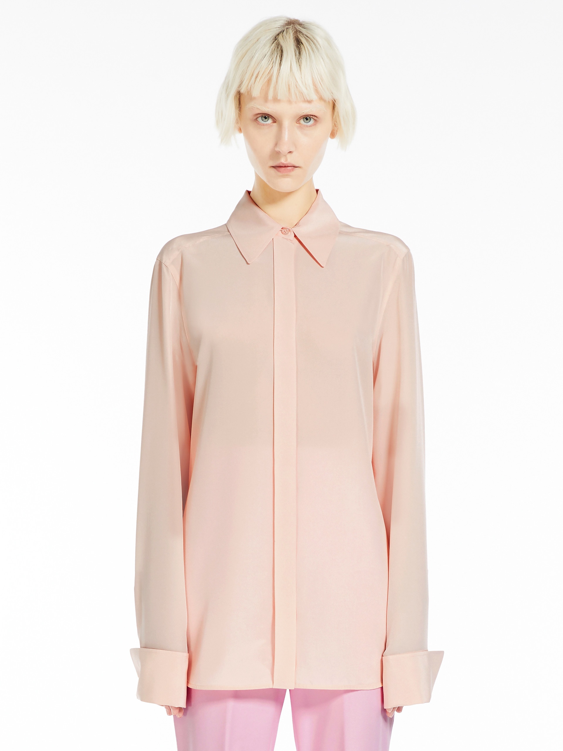 LELIA Slim-fit pure silk shirt - 3