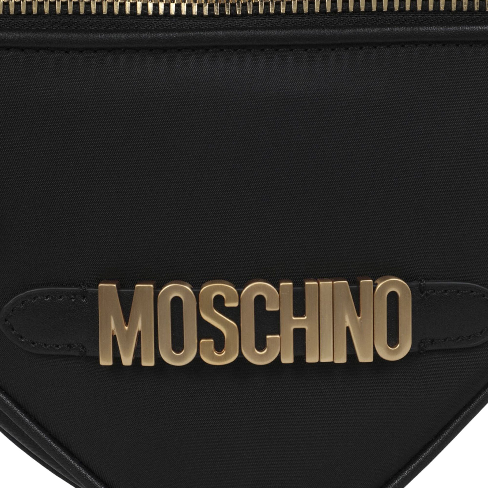 Moschino Heart Shape Nylon Shoulder Bag 'Fantasy Print/Black' - 3