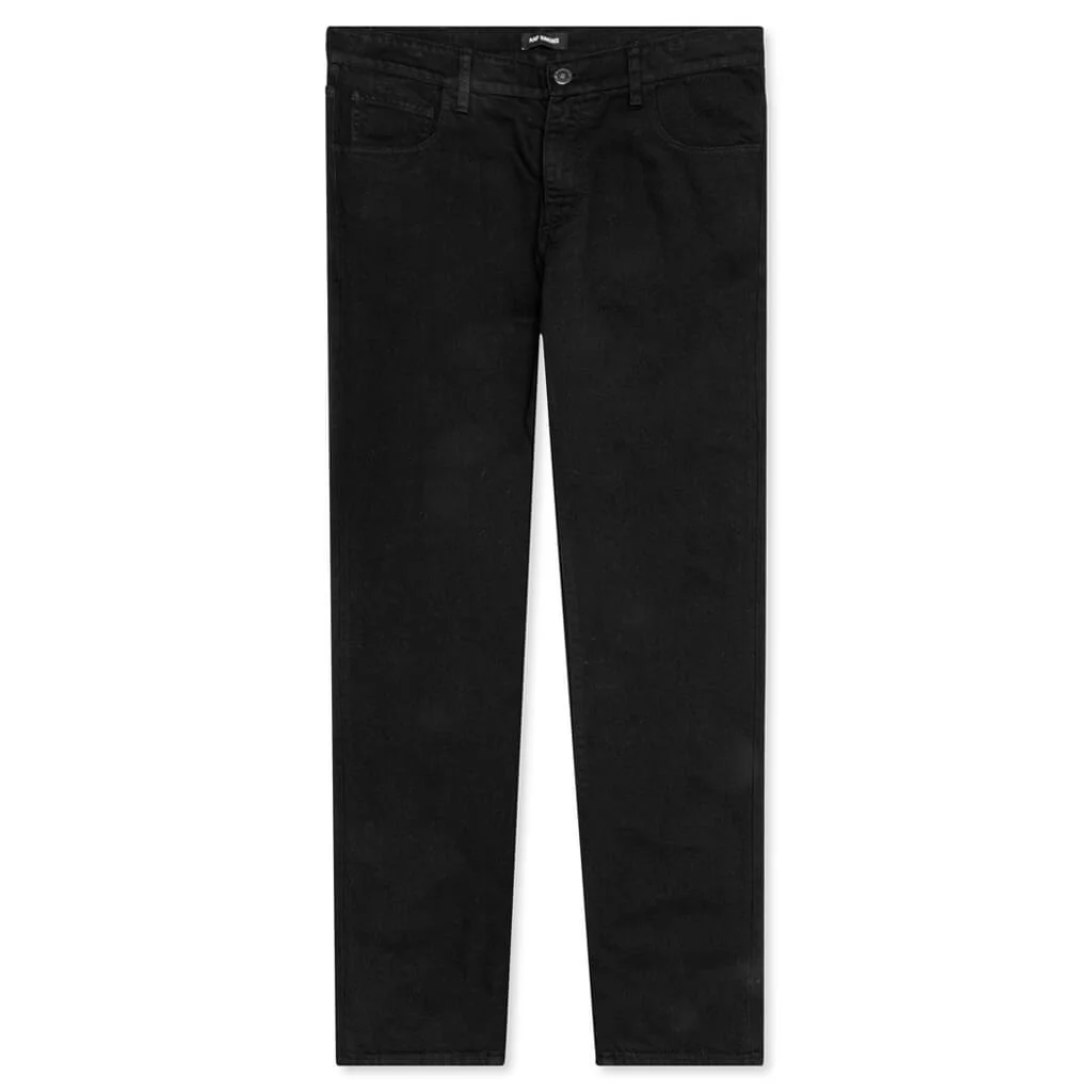 RAF SIMONS SLIM FIT DENIM PANTS - BLACK - 1