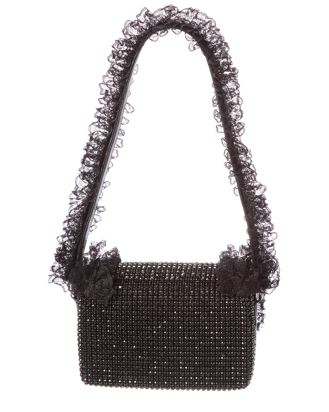 Self-Portrait Crystal Lace Detail Shoulder Bag - 2