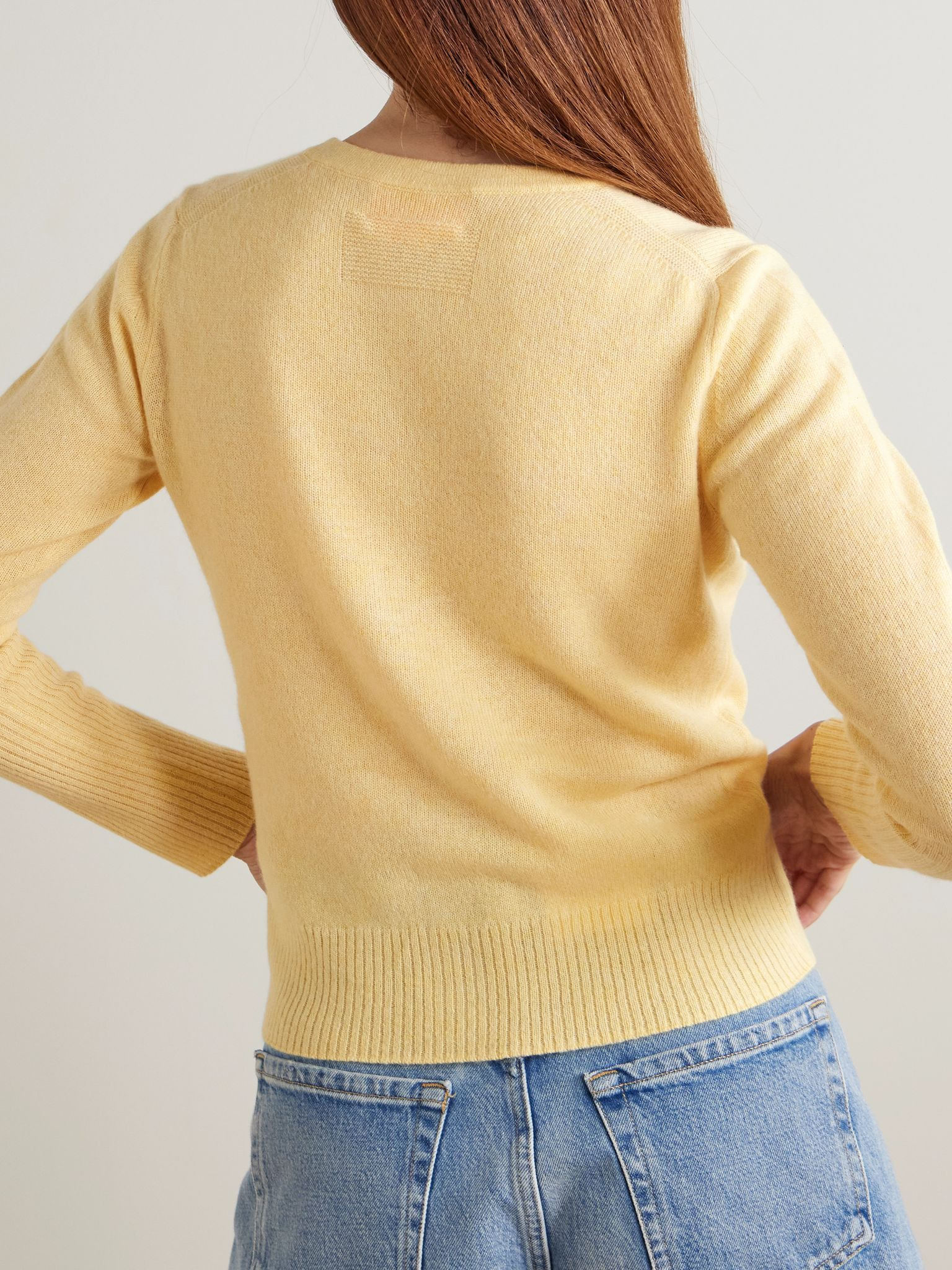Jane cashmere cardigan Yellow - 4