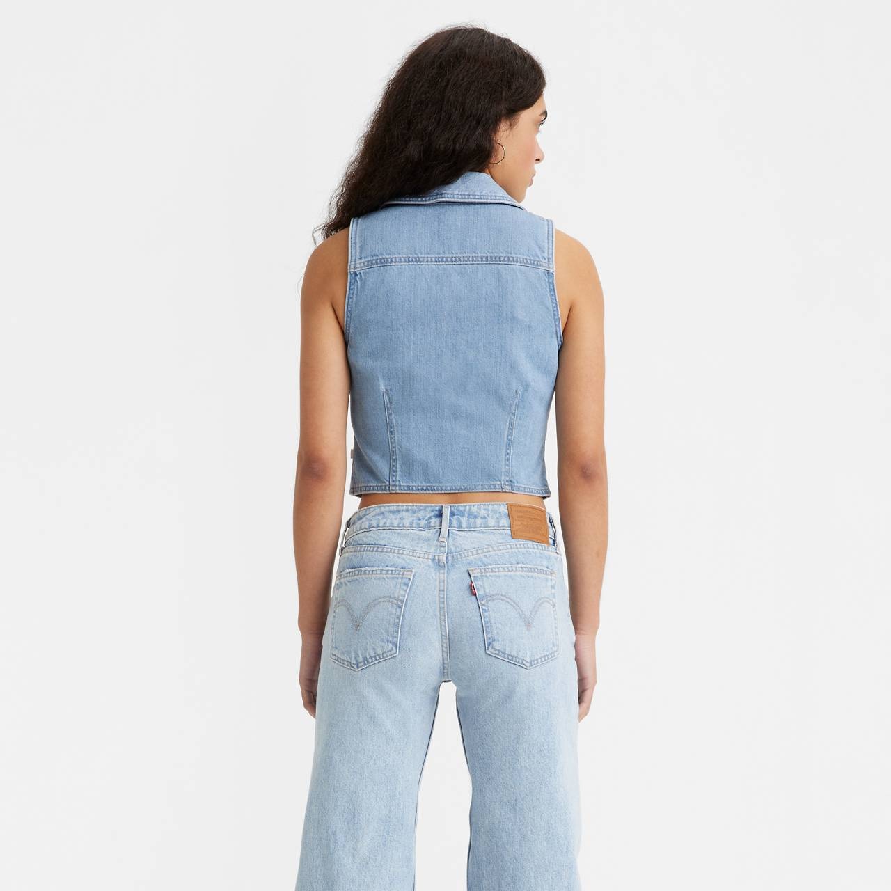 LILOU DENIM VEST - 3