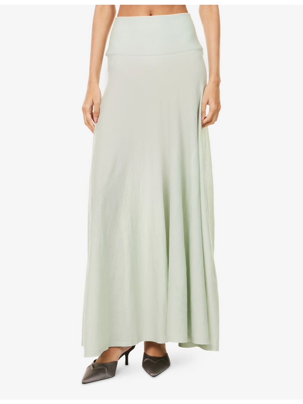 Fine-Knit Wool Maxi Skirt - 3