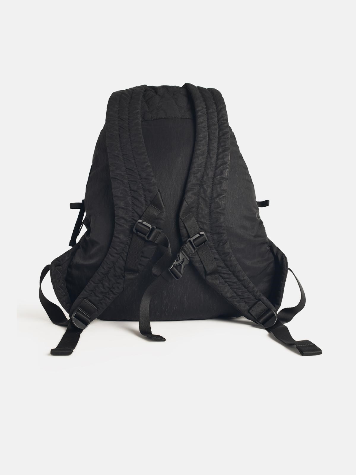 BLACK POLYAMIDE BACKPACK - 3