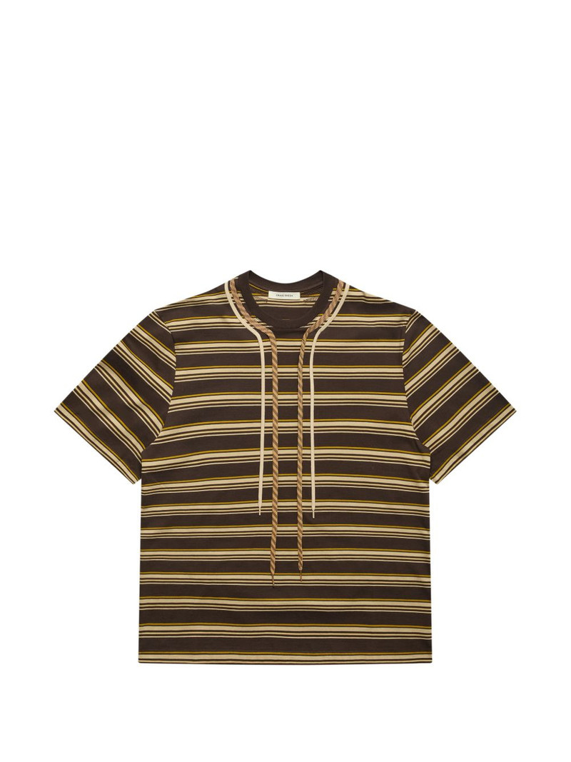 striped-pattern rope-detail T-shirt 1