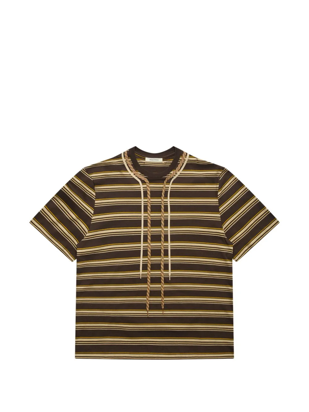 striped-pattern rope-detail T-shirt - 1