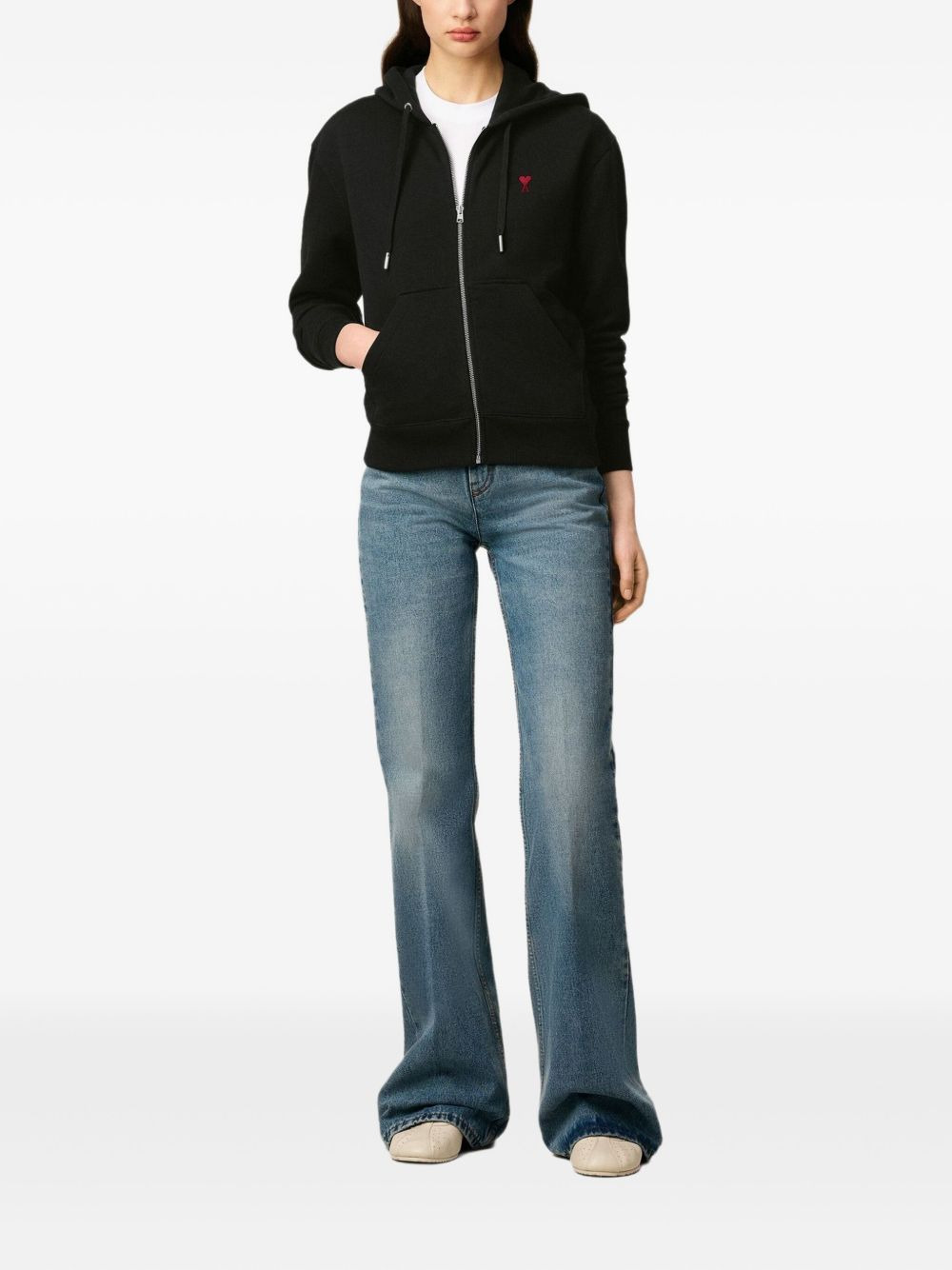 Ami de Coeur zip-up hoodie - 3