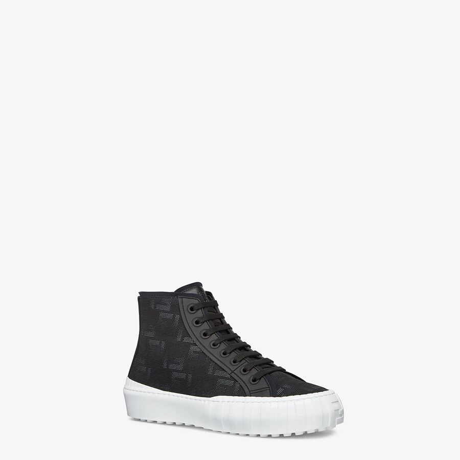 Black fabric high-tops - 2