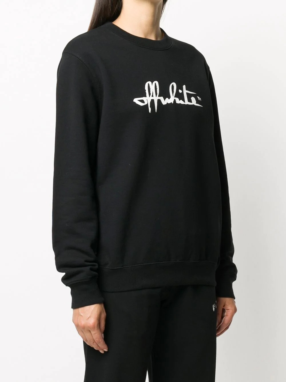 script logo sweatshirt - 3