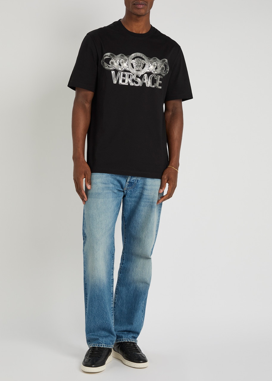 Versace Logo-printed Cotton T-shirt - 4