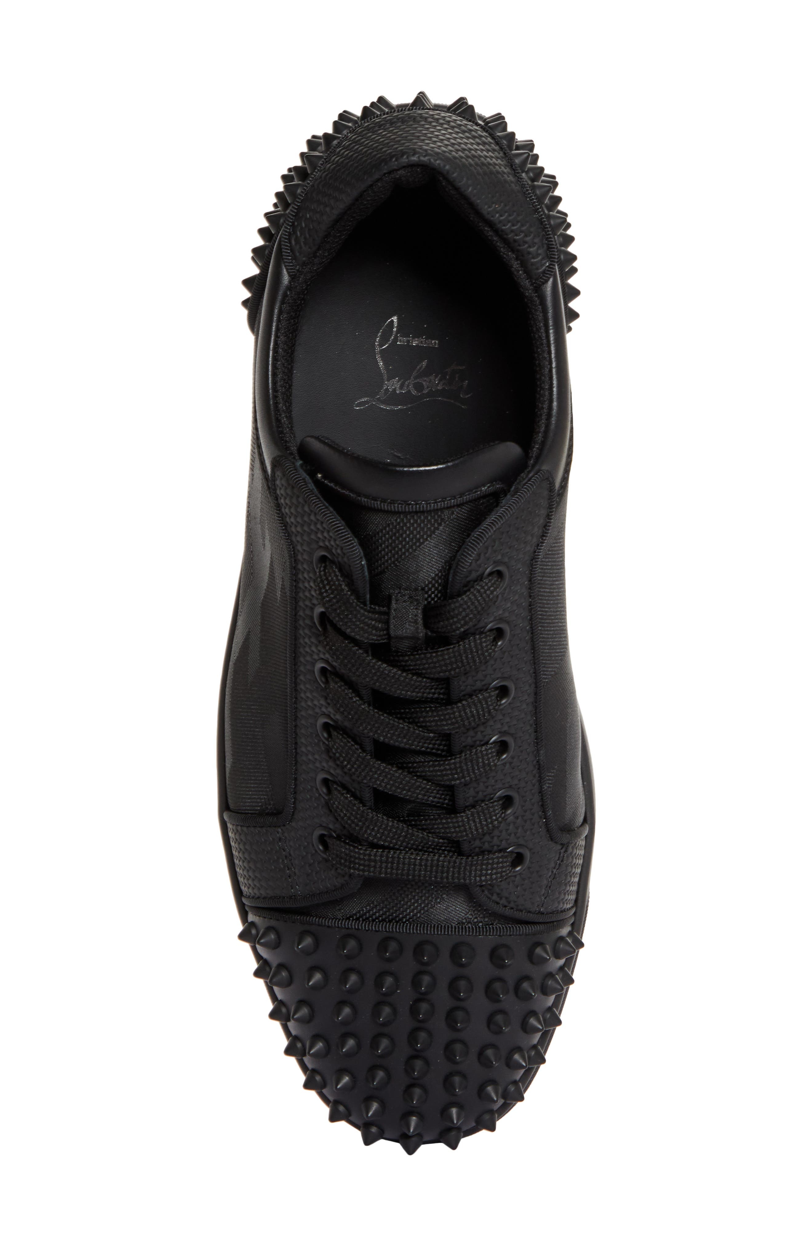 Christian Louboutin Seavaste 2 Orlato Flat Sneaker in Black/Black Matte at Nordstrom - 5